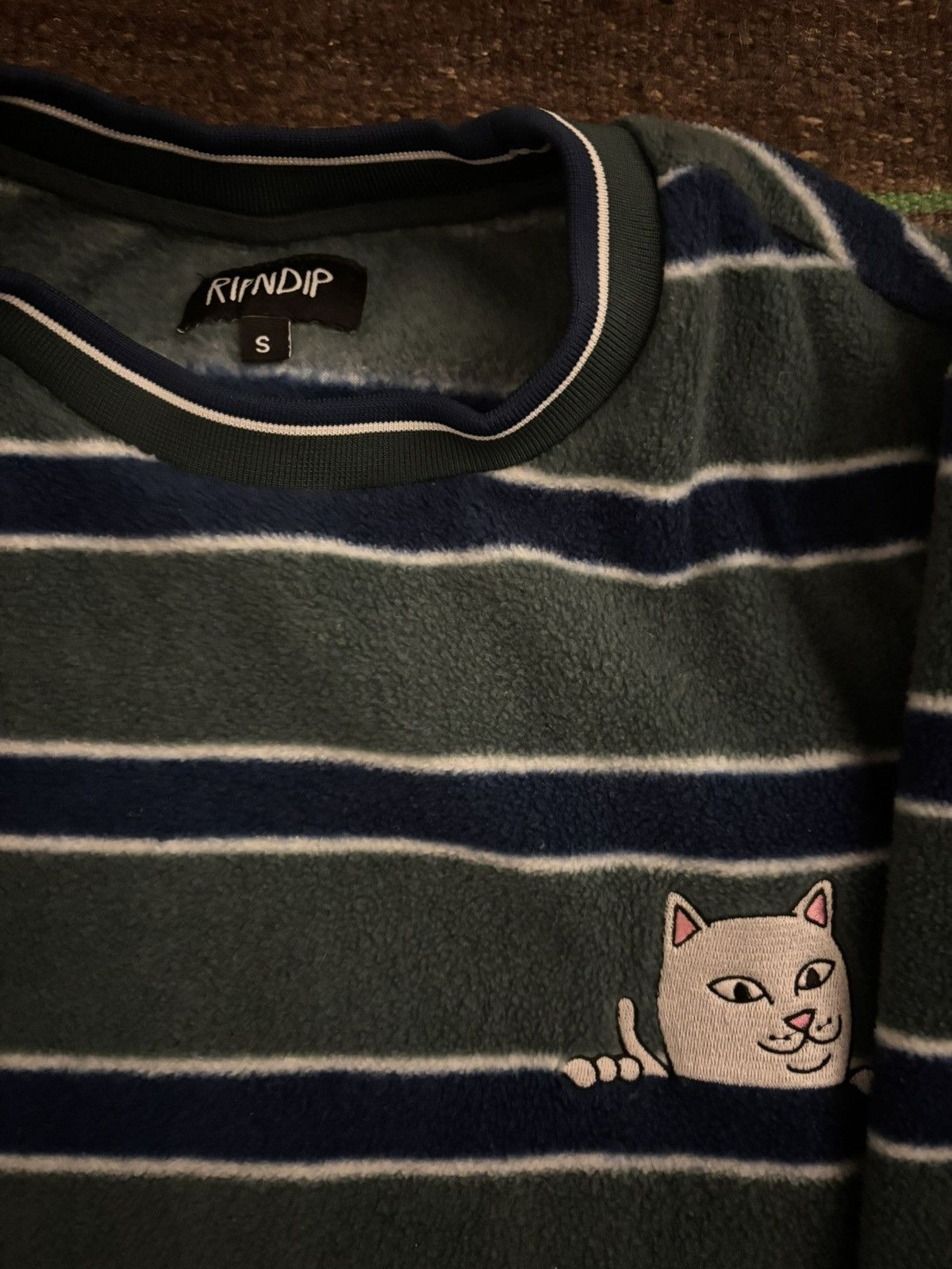 RIPNDIP Striped RIPNDIP fleece Size US S / EU 44-46 / 1 - 2 Thumbnail