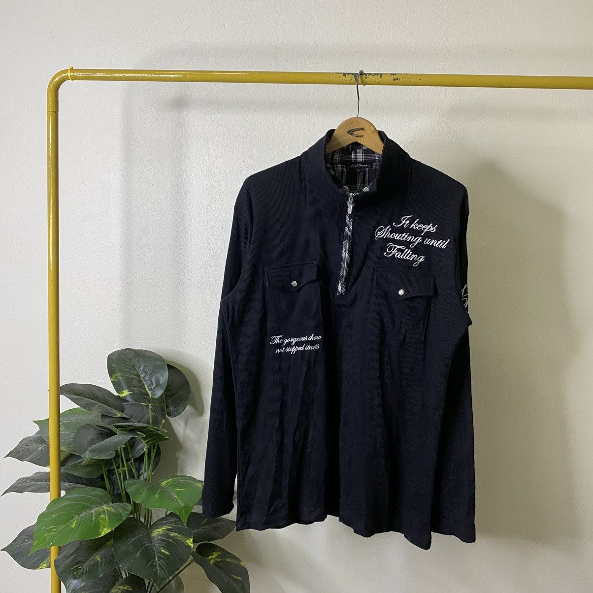 If Six Was Nine MindGames Japanese Cyber Gothic Punk Grunge Emo LGB LS Polo Size US L / EU 52-54 / 3 - 1 Thumbnail