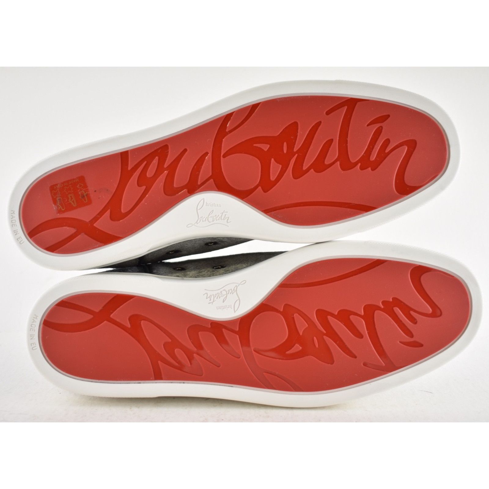 Christian Louboutin Christian Louboutin Mens Rantus Orlato Flat Silver Pony High Size US 11 / EU 44 - 13 Thumbnail