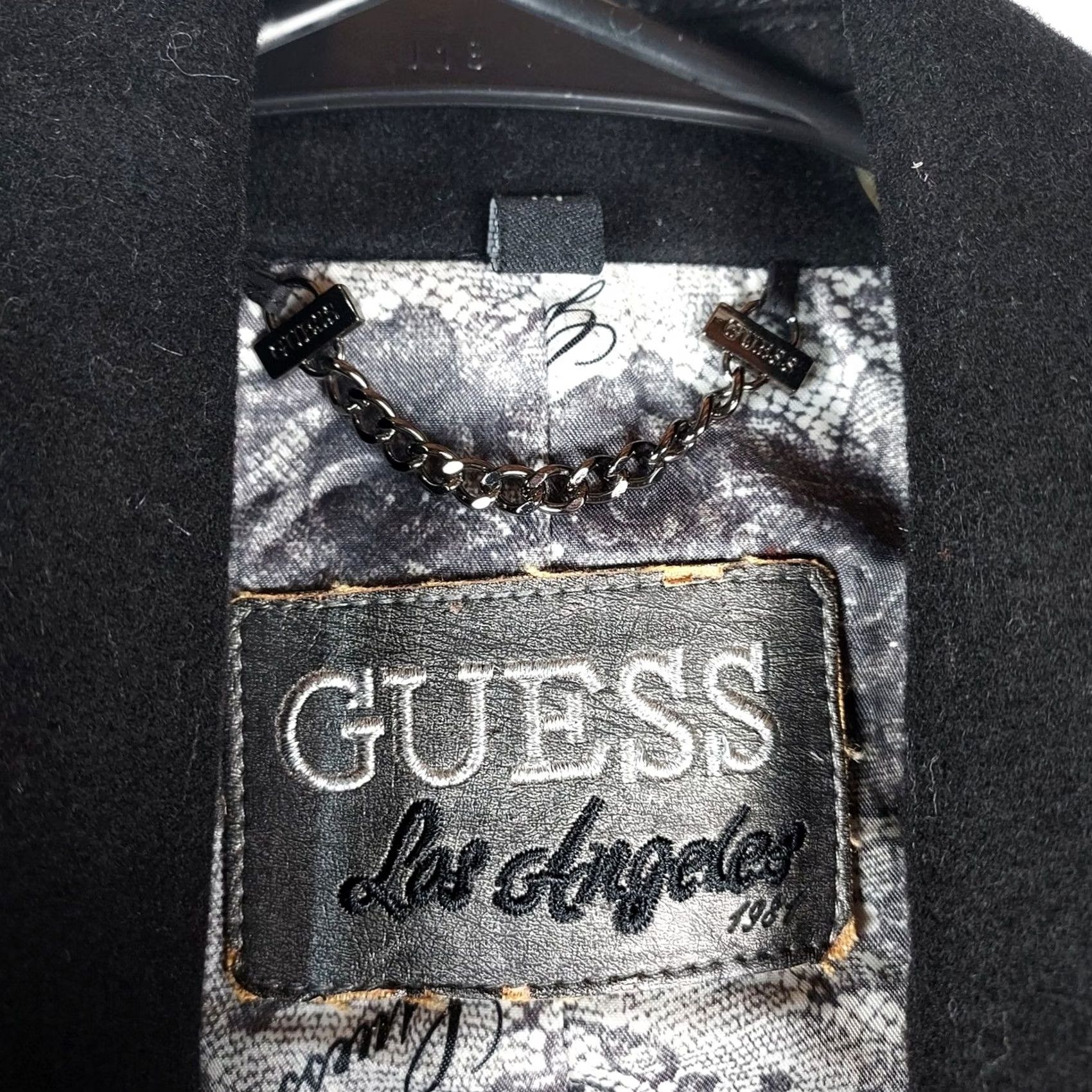 Guess Guess Womens Peacoat Wool Blend Medium Black Double Breasted Winter Coat M XS/OS? Size M / US 6-8 / IT 42-44 - 6 Thumbnail