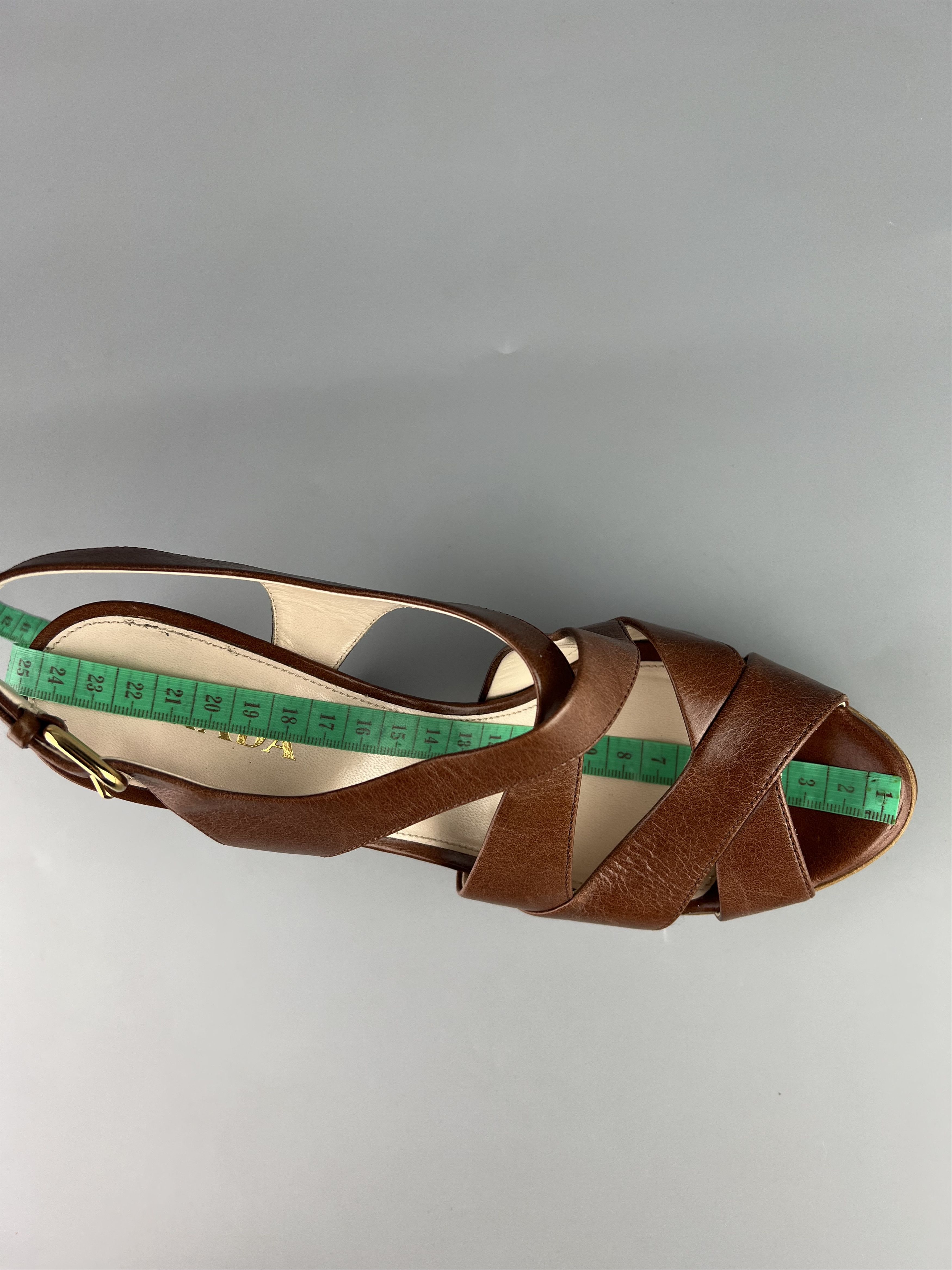 Prada Prada Brown Heels Size 38 Size US 8 / IT 38 - 6 Thumbnail