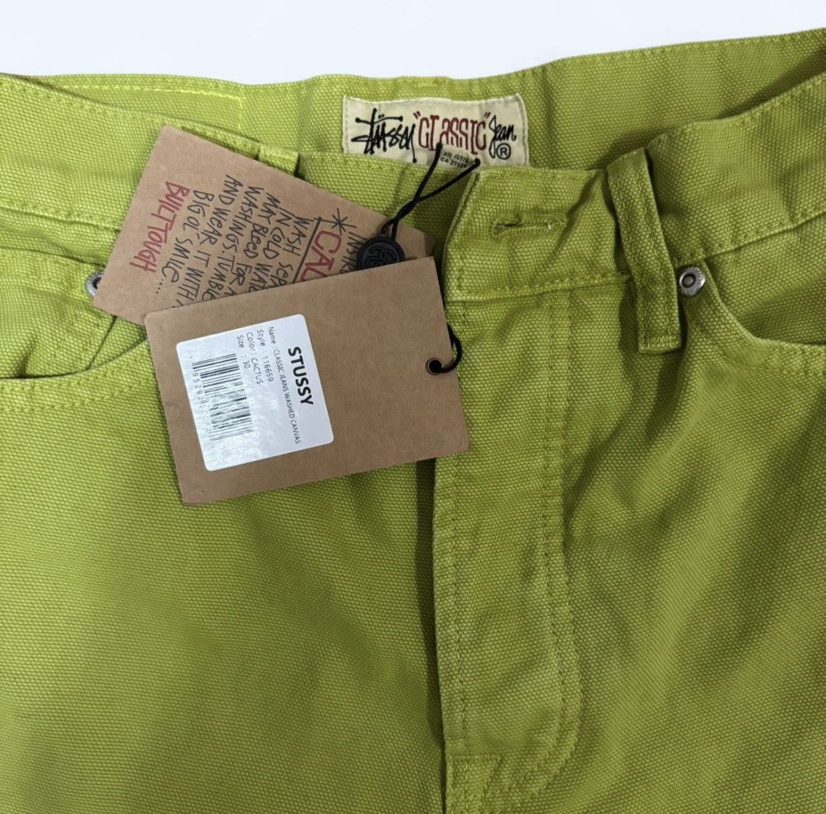 Stussy STUSSY CLASSIC JEANS WASHED CANVAS Size US 30 / EU 46 - 2 Thumbnail