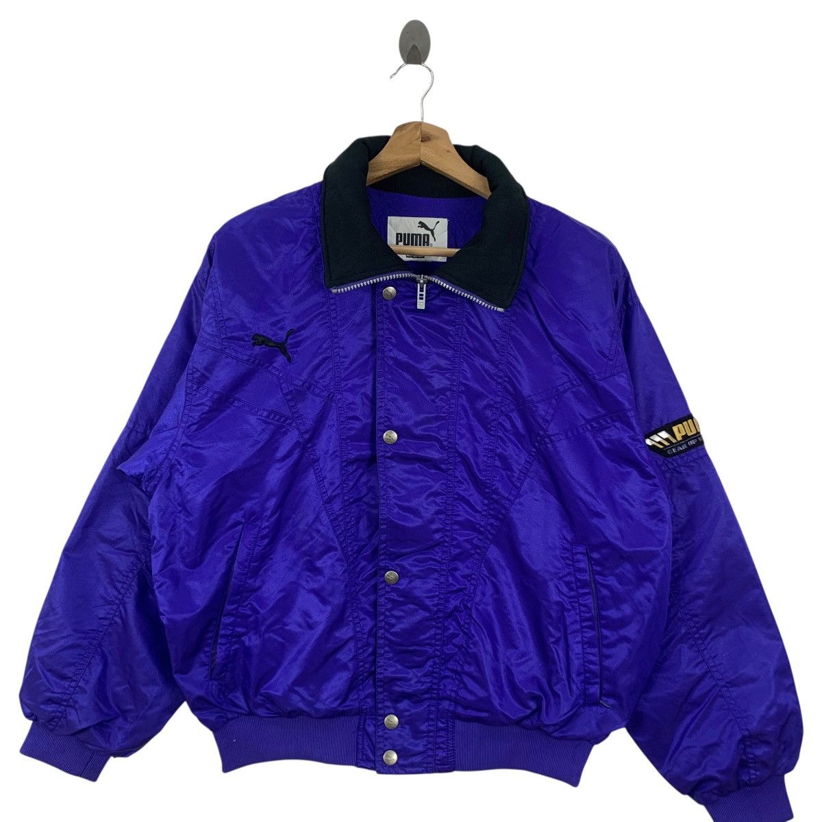 Puma Vintage PUMA SPORTSWEAR HIT UNION Baseball Varsity Jacket Size XL / US 12-14 / IT 48-50 - 5 Thumbnail
