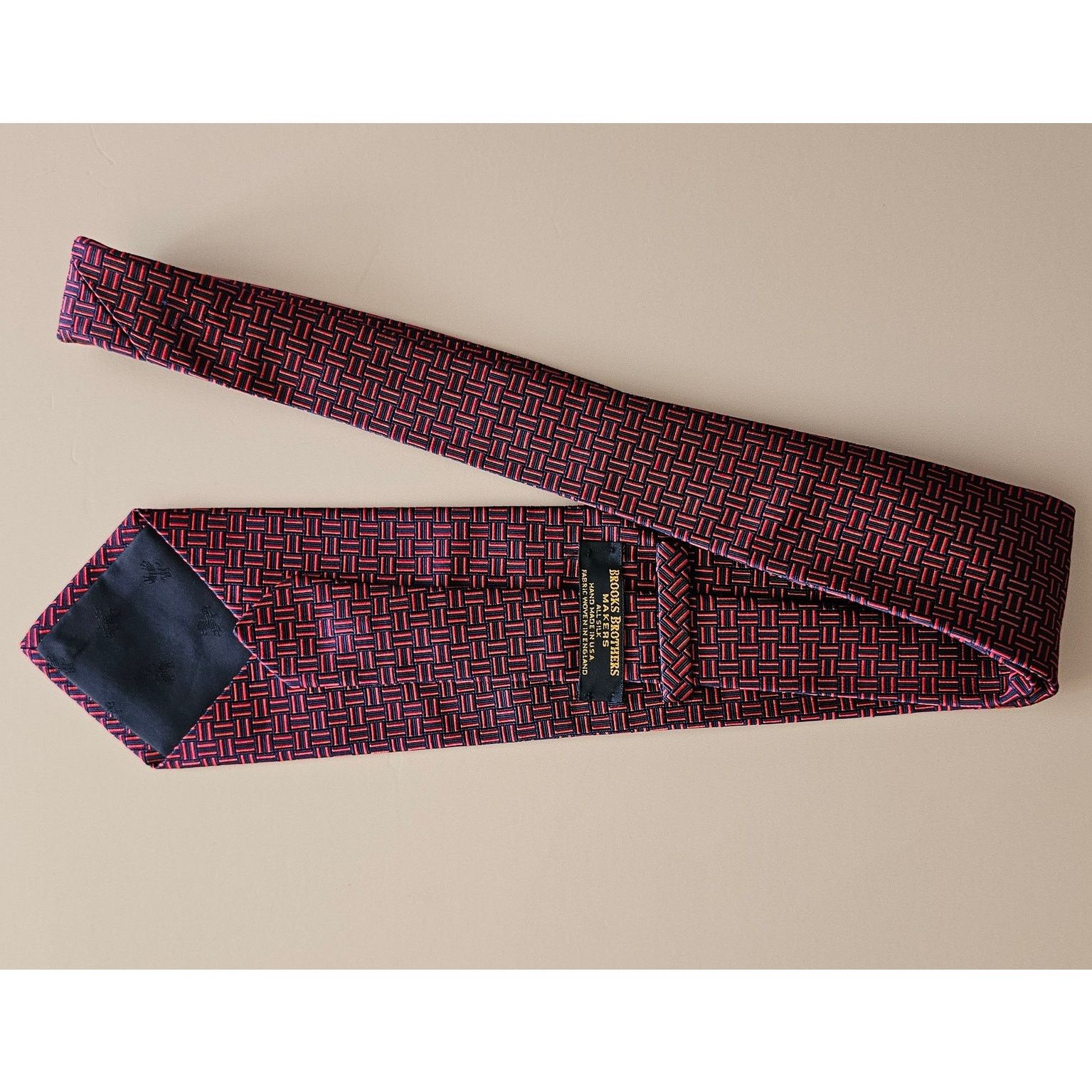 Brooks Brothers Brooks Brothers MAKERS USA 100% Silk Woven Necktie Tie 3.75" Size ONE SIZE - 2 Thumbnail
