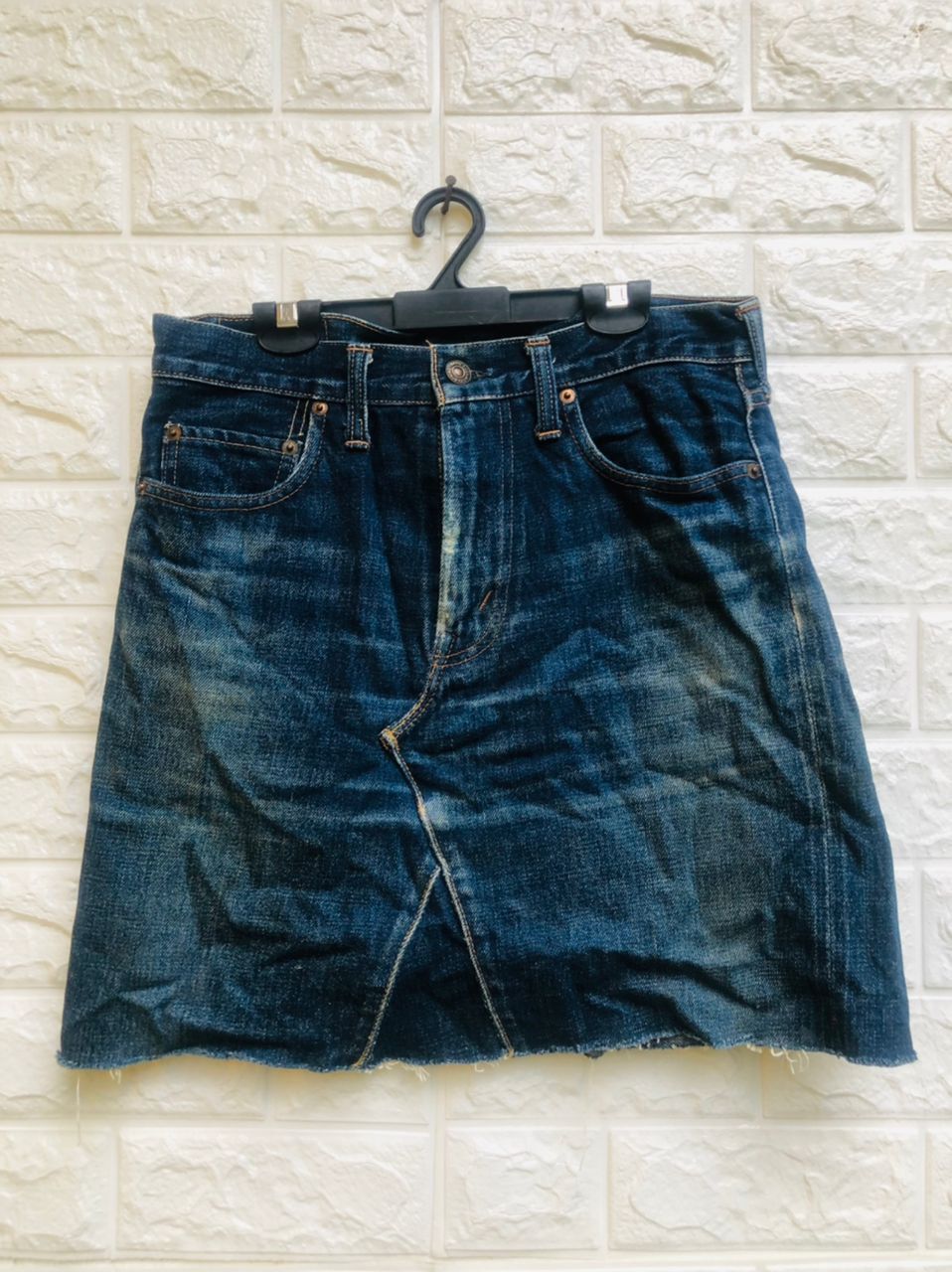 Denime × Japanese Brand × Vintage Vintage Denime Skirt Japanese Designer Fashion Style Size 29" - 1 Thumbnail