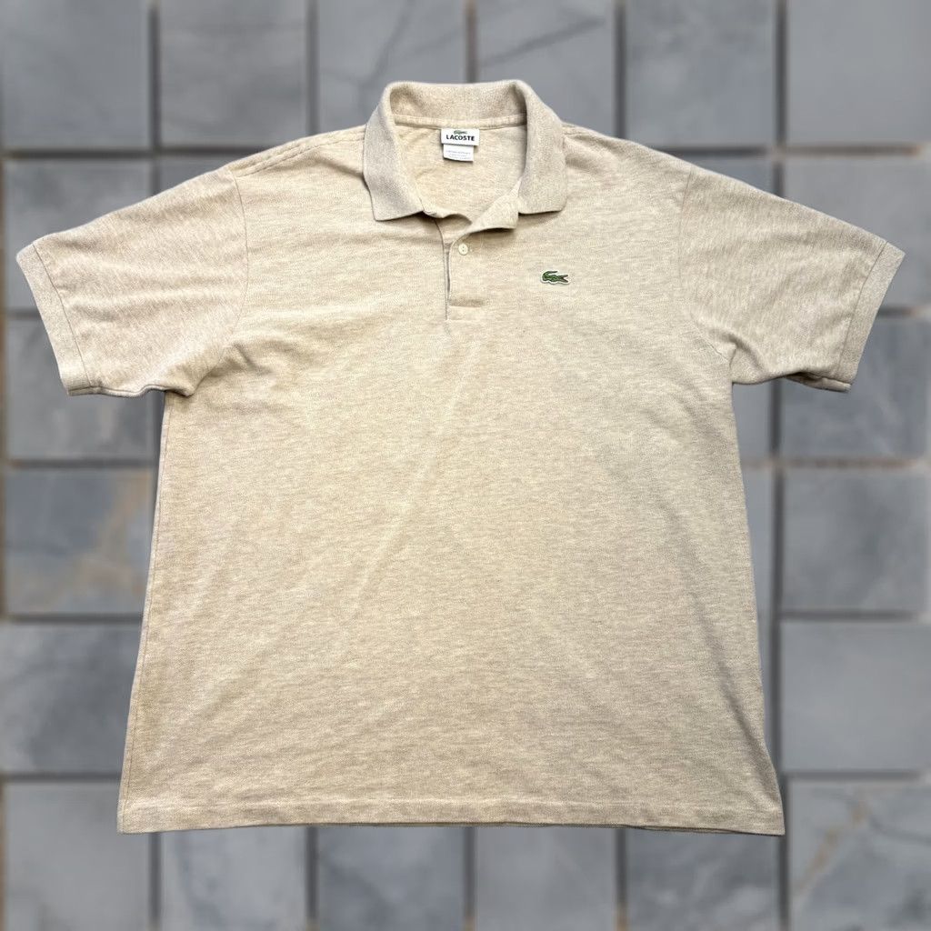 Lacoste Lacoste Polo Shirt Mens 2XL Beige Pique Knit Cotton Preppy Logo Shirt Mens 2XL Beige Polo Lacoste Size US XXL / EU 58 / 5 - 1 Thumbnail