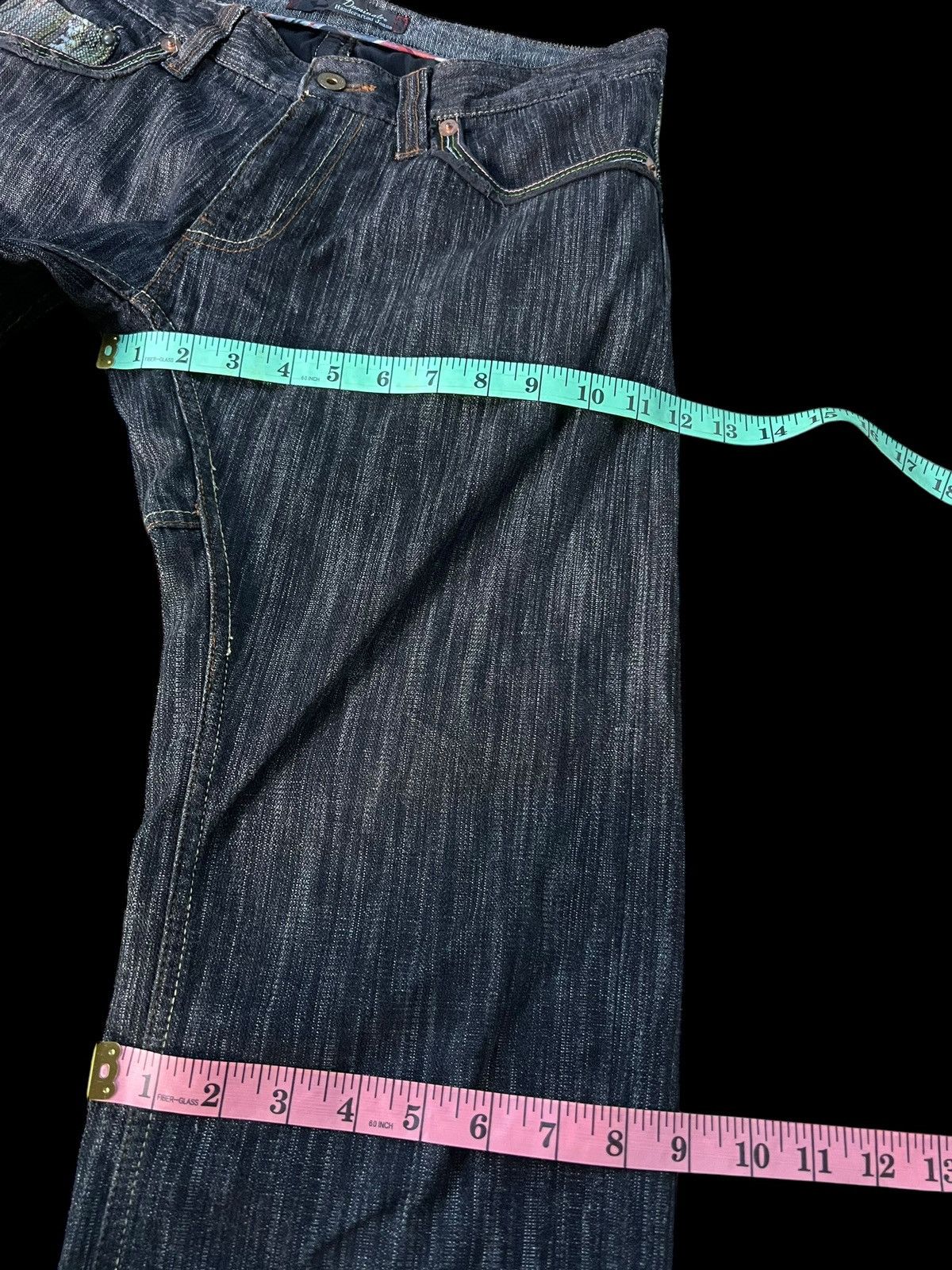 If Six Was Nine × Le Grande Bleu (L.G.B.) VINTAGE 90’S STYLE DOMINATE HANDCRAFTED NICE DESIGN JEANS Size US 32 / EU 48 - 15 Thumbnail