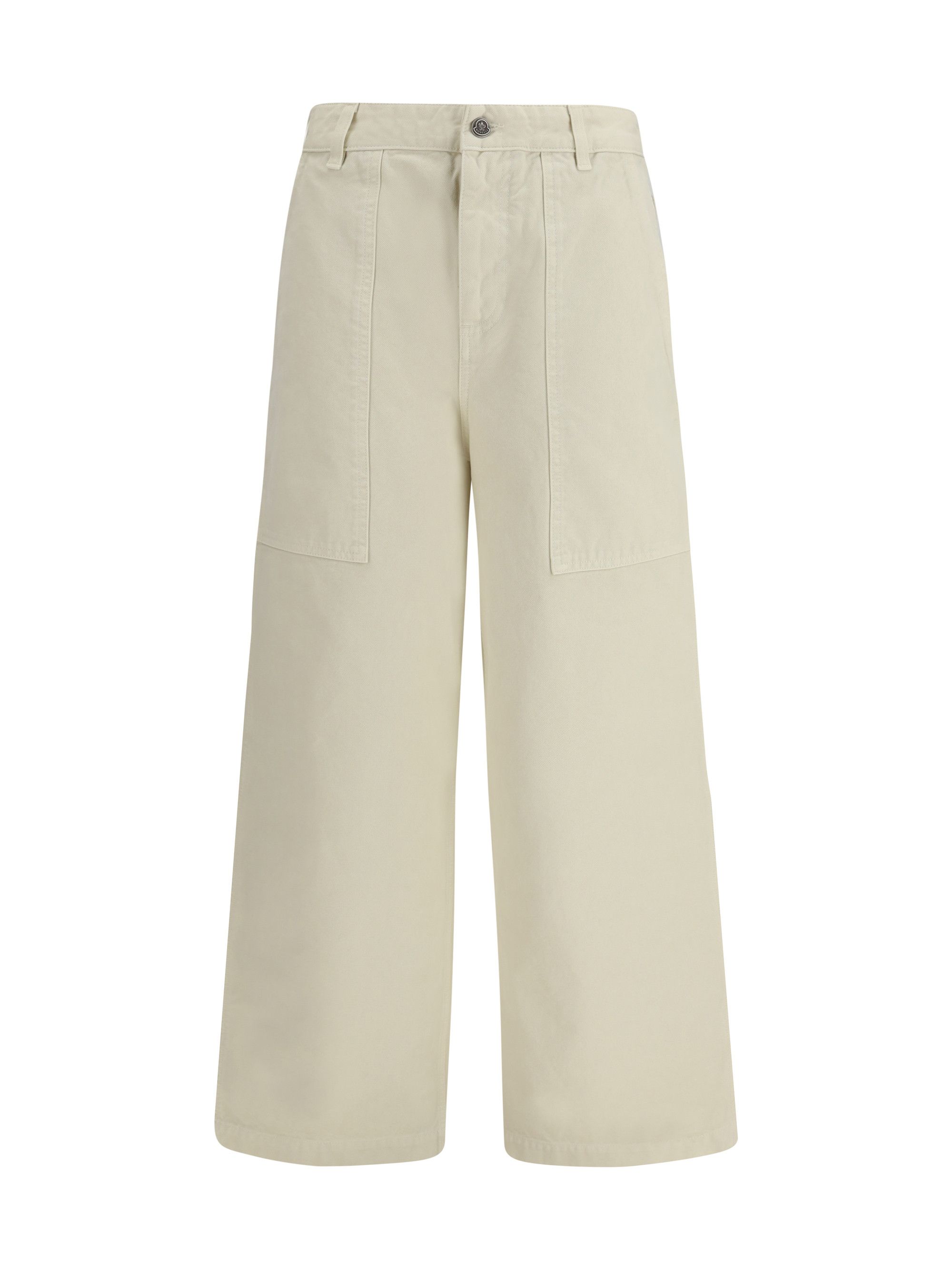 Moncler Cotton Trousers Size 28" / US 6 / IT 42 - 1 Thumbnail