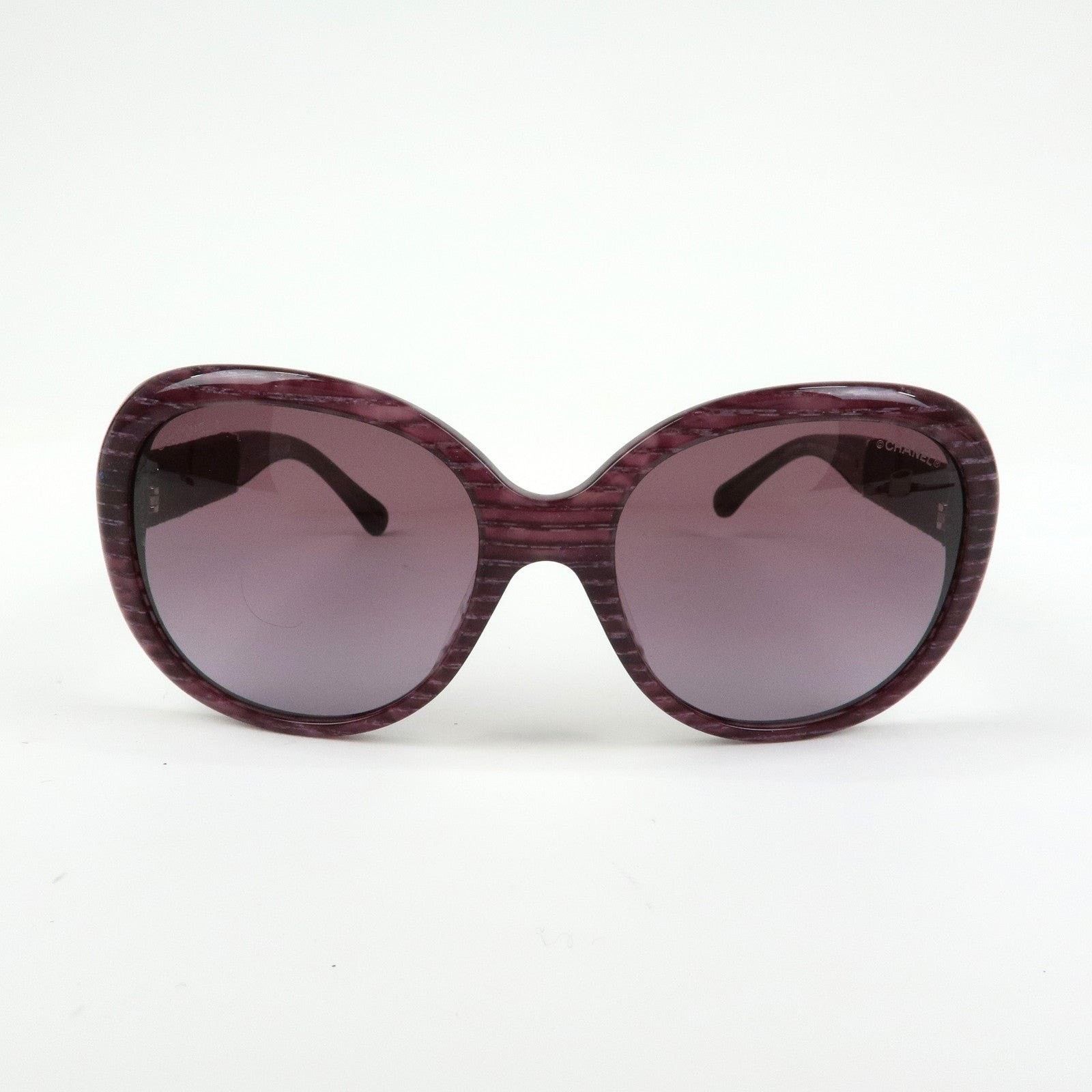 Chanel Chanel CC Logo Plastic Sunglasses Purple Size ONE SIZE - 2 Thumbnail