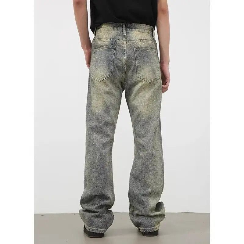 Japanese Brand Loose straight tube micro flared jeans Size US 32 / EU 48 - 3 Thumbnail