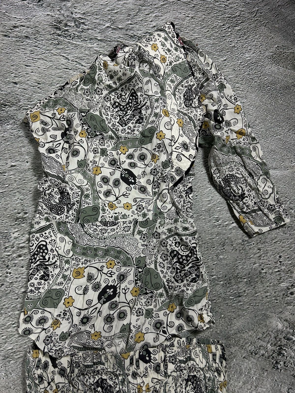 Isabel Marant Isabel Marant Étoile beige green floral set skirt + top Size XS / US 0-2 / IT 36-38 - 3 Thumbnail