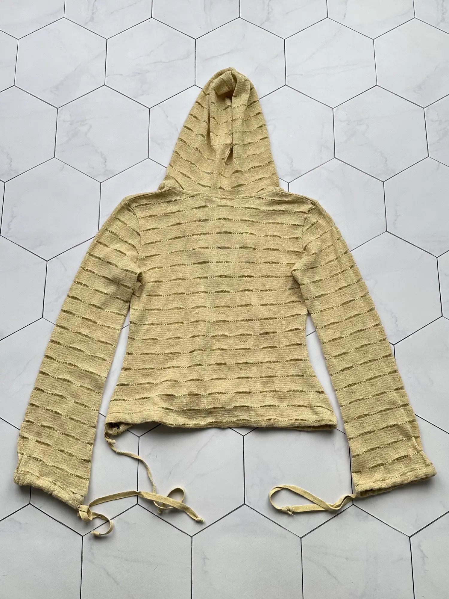 Vintage Vintage Mesh Bondage Hoodie (B428)E2 Size S / US 4 / IT 40 - 4 Thumbnail