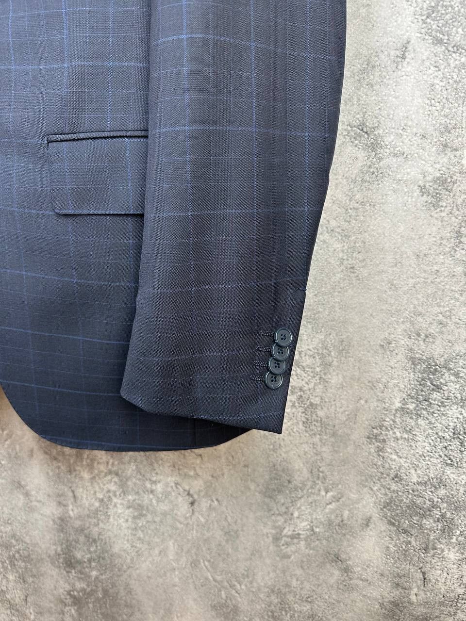 Ermenegildo Zegna RRP €2.500 Emenegildo Zegna "Mila" Abito Suit Wool Check Size 46R - 14 Thumbnail