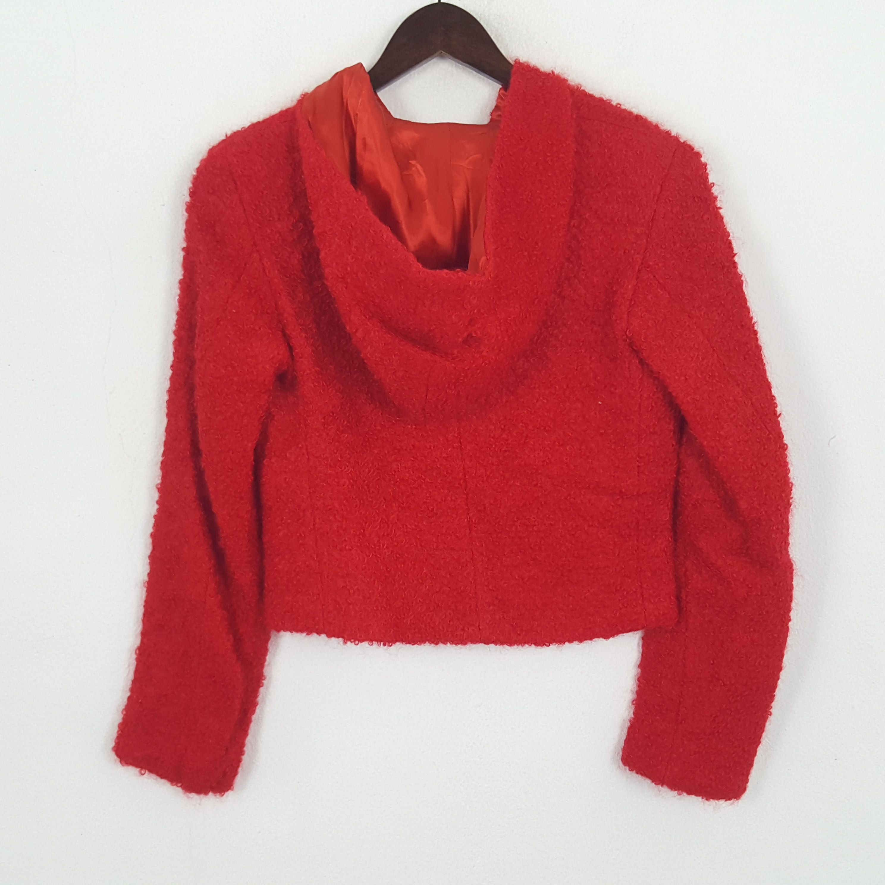 Vintage × agnes b. Vintage Agnes.B Wool Hoodies Jacket Size XS / US 0-2 / IT 36-38 - 3 Thumbnail