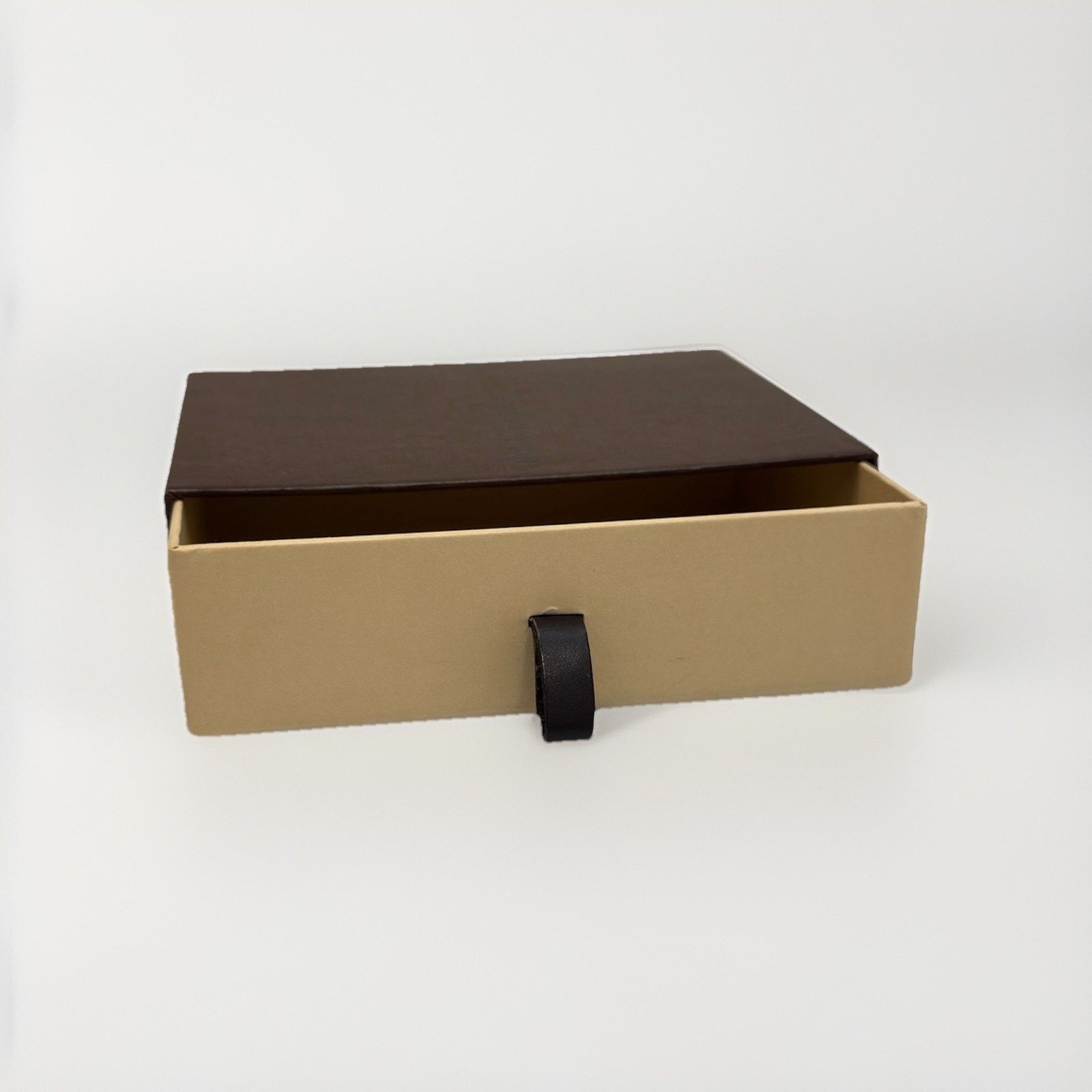Louis Vuitton Louis Vuitton Drawer Box Vintage Brown Leather Pull Tab Size ONE SIZE - 4 Thumbnail