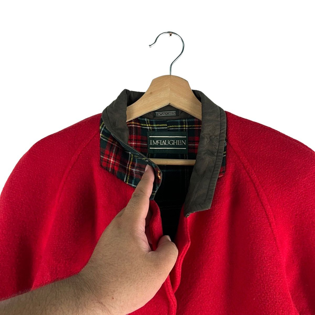 Japanese Brand 🔥Rich Red - Fly Coats Wool Jacket J.Mc Laughlin Japan Made Size US M / EU 48-50 / 2 - 7 Thumbnail