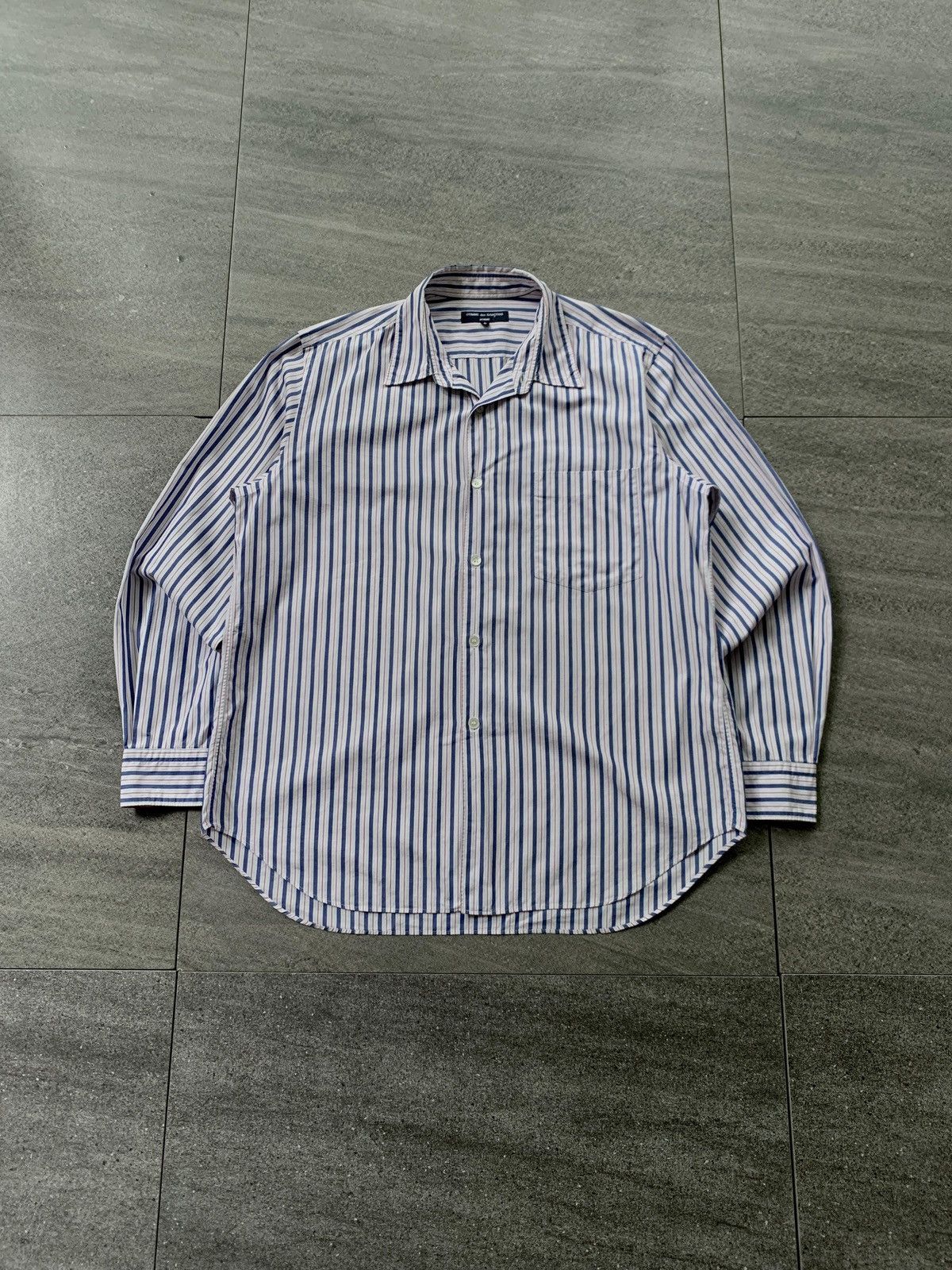 Comme des Garcons Homme FREE TAX! CDGH Striped Longsleeve Shirts Size US S / EU 44-46 / 1 - 1 Thumbnail