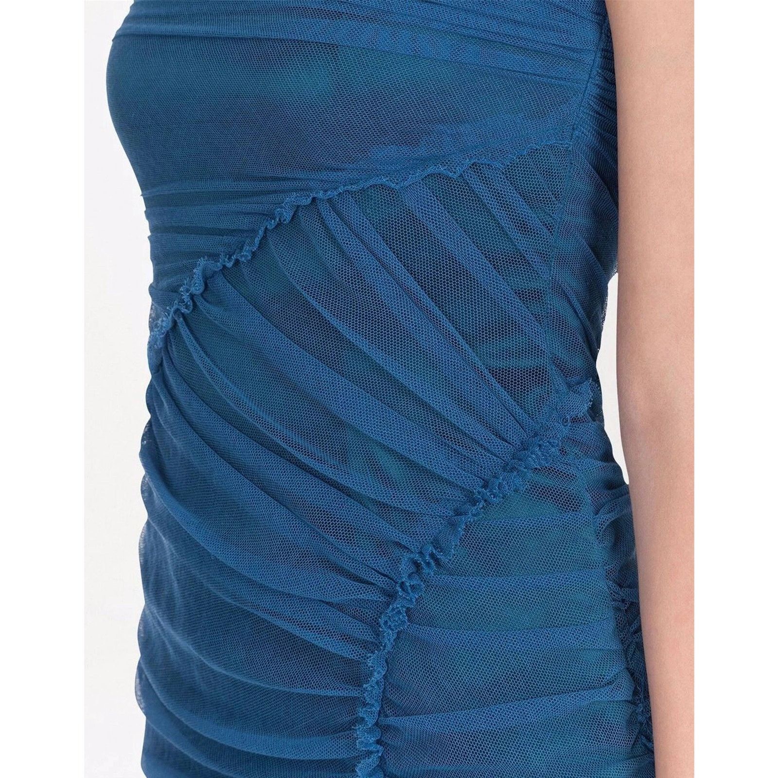 Dolce & Gabbana Dolce & Gabbana Tulle Ruched Mesh Bodycon Midi Dress 44 Size M / US 6-8 / IT 42-44 - 8 Thumbnail