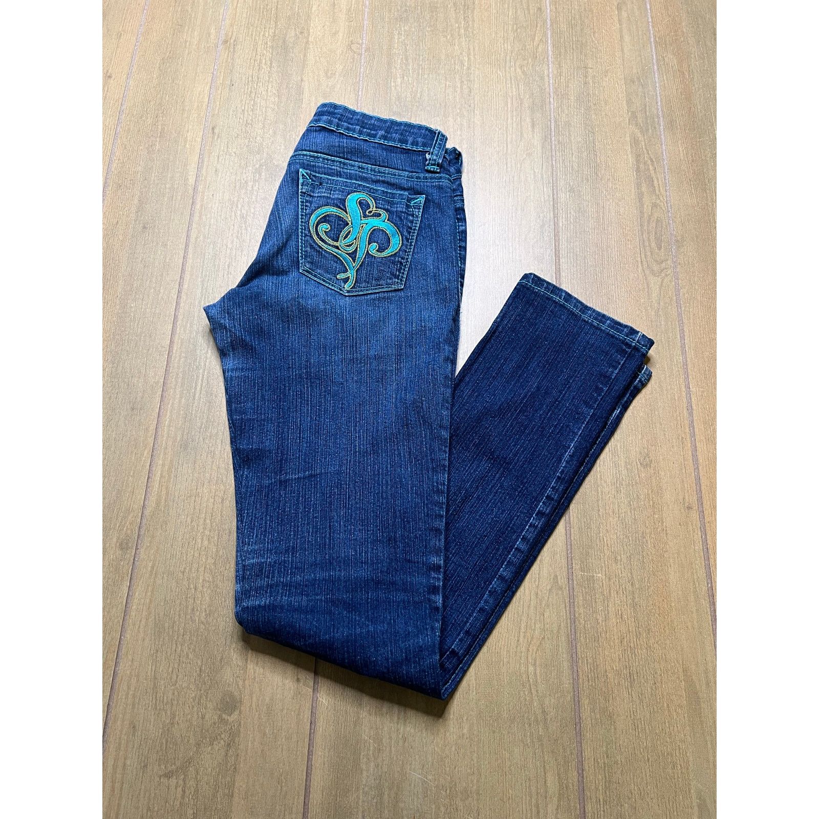 Southpole Southpole Jeans Womens Size 3 Embroidered Pocket Y2K 27x31 Size 27" / US 4 / IT 40 - 1 Thumbnail