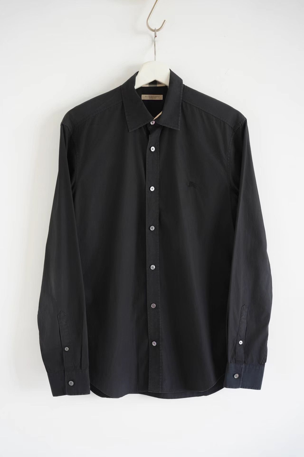 Burberry Burberry Check Panel Black Shirt K4 Size US M / EU 48-50 / 2 - 1 Thumbnail