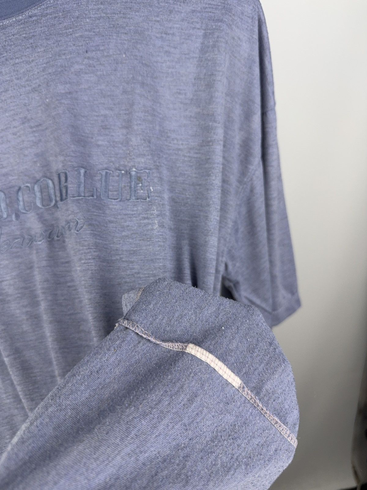 Designer × Japanese Brand × Vintage Distressed USED CO BLUE Japan Tee Embroidery Faded Purple L Size US L / EU 52-54 / 3 - 10 Thumbnail