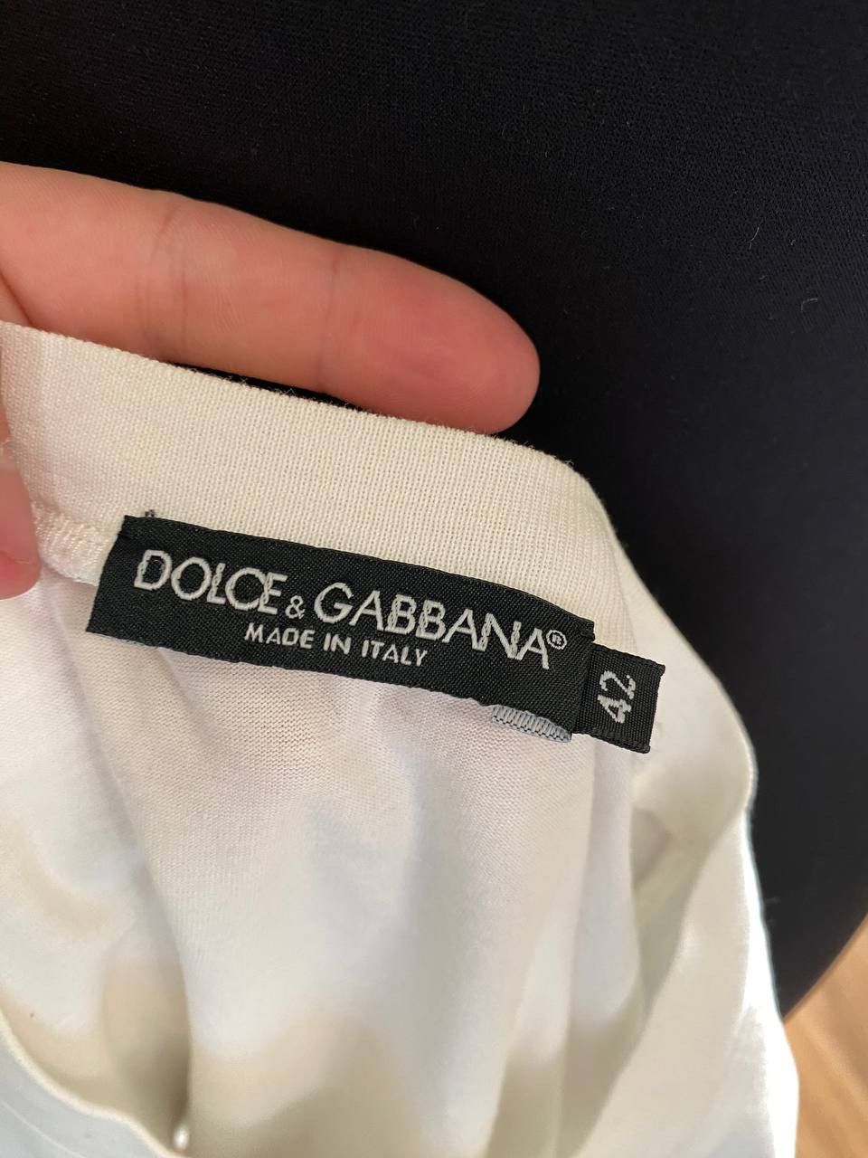 Dolce & Gabbana DOLCE & GABBANA Neck McQueen T-shirt Cotton WOMENS Size 42 Size M / US 6-8 / IT 42-44 - 9 Thumbnail