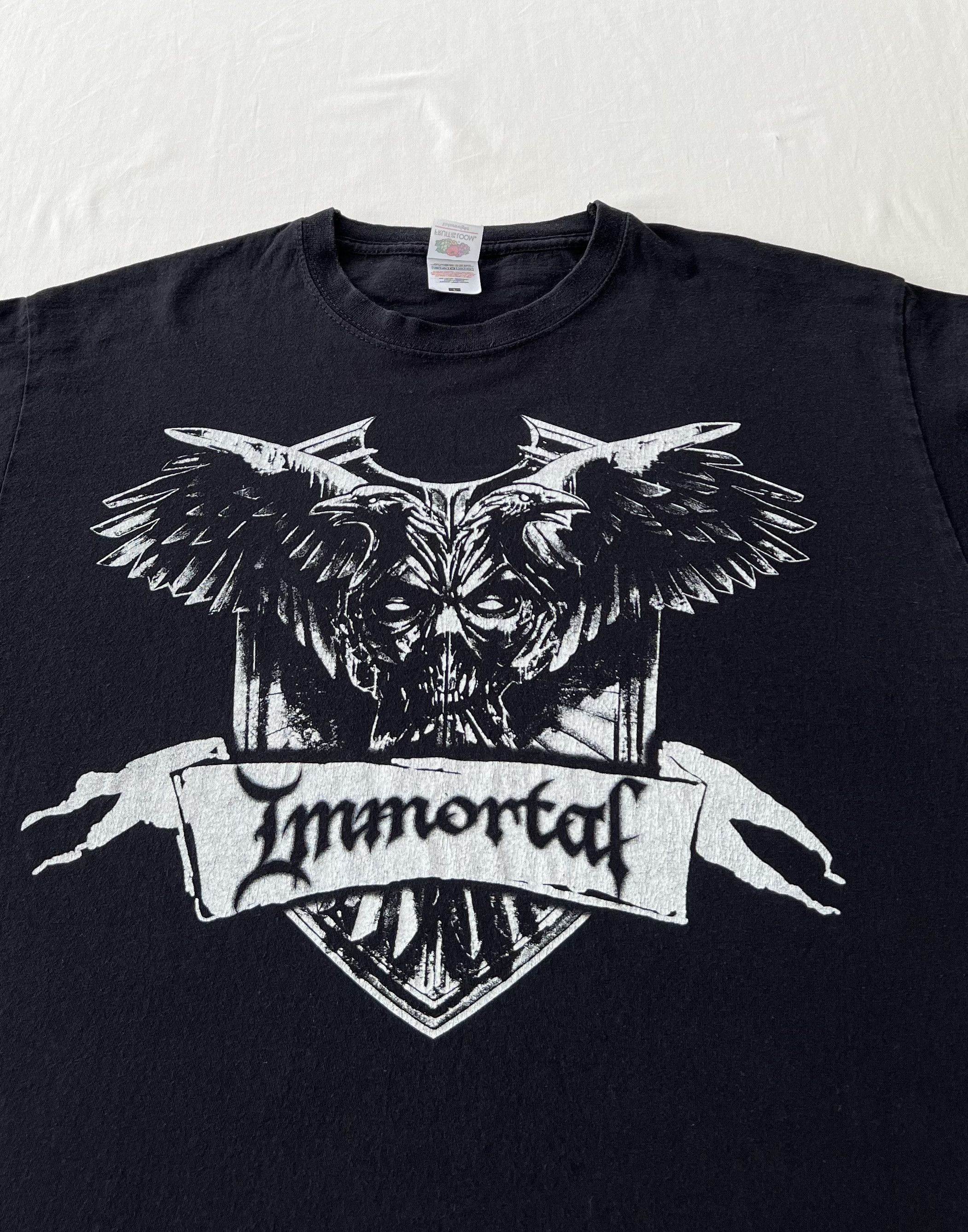 Band Tees Vintage 2000s Immortal Black Metal Band Black T-shirt Size US L / EU 52-54 / 3 - 3 Thumbnail