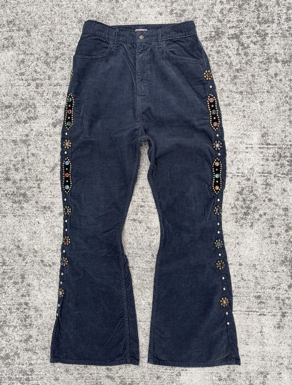 Kapital Kapital Studs Flare Pants Corduroy stk size 1 Size US 30 / EU 46 - 2 Thumbnail