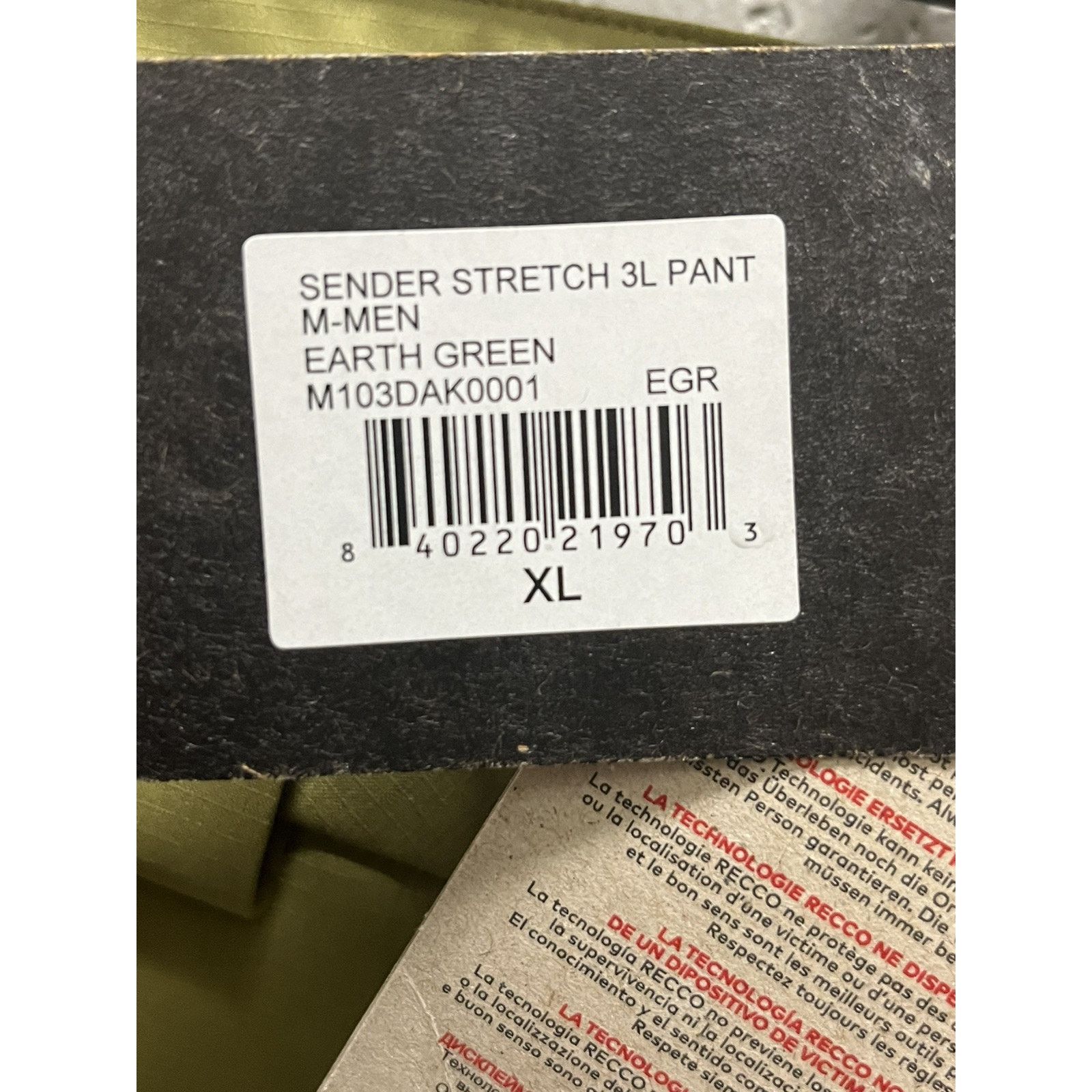 Dakine Dakine Men XL Sender Stretch 3L Snow Pants Waterproof Green Size US 42 / EU 58 - 4 Thumbnail