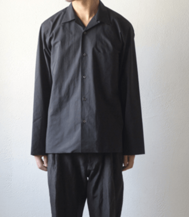 Auralee SELVEDGE WEATHER CLOTH OPEN COLLARED SHIRT | Grailed