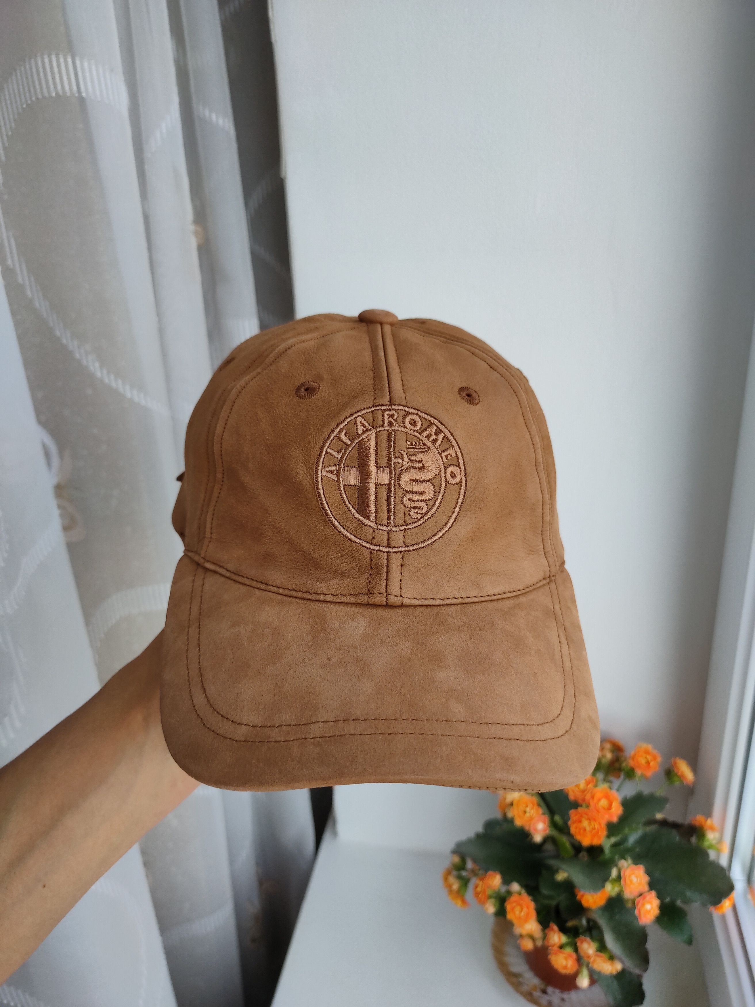 Vintage Alfa Romeo vintage leather cap hat U.S Basic blazer cap hat Size ONE SIZE - 9 Thumbnail