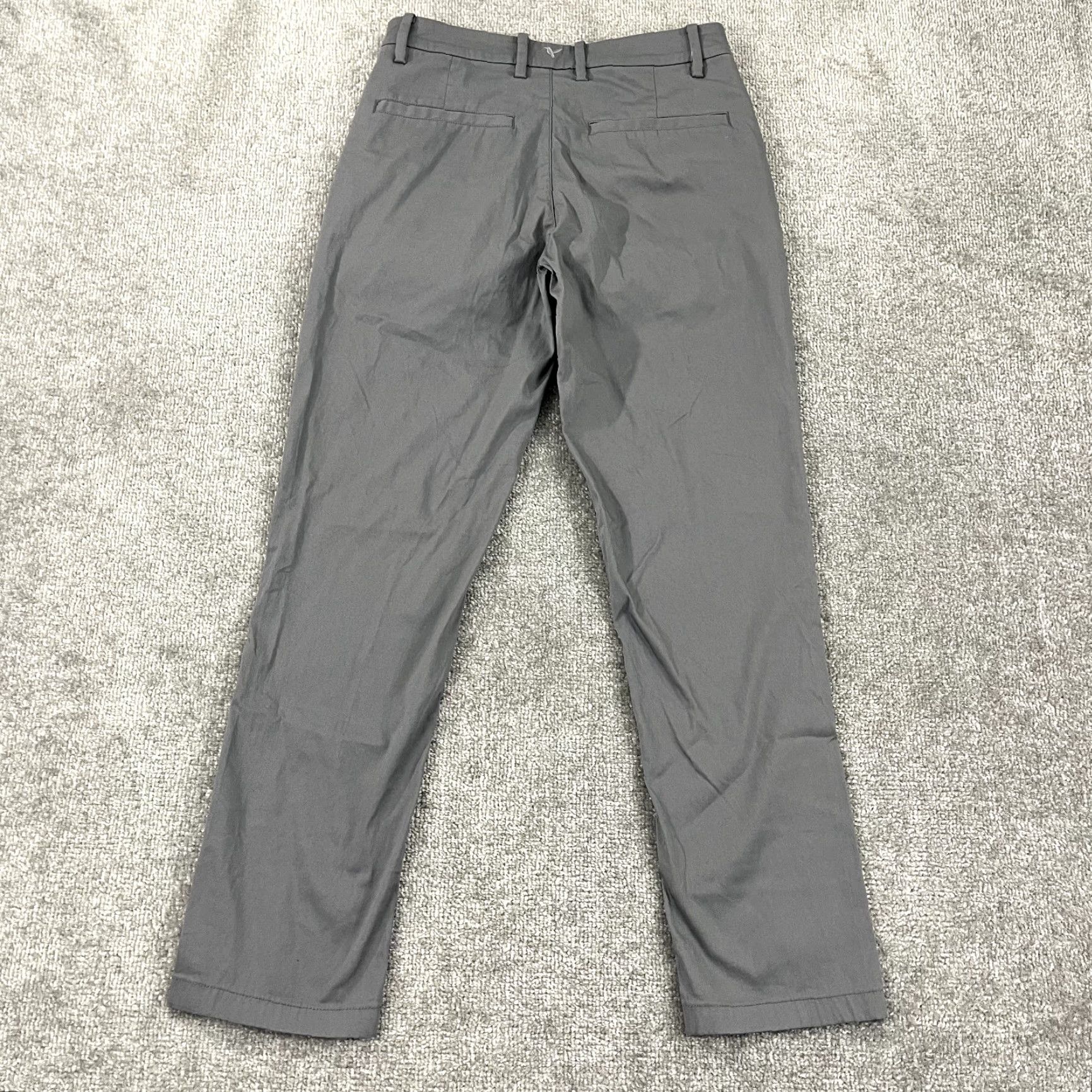 Vintage Bird Dogs Pants 28x28 Gray Chino Straight Lined Performance Golf Stretch Mens Size US 28 / EU 44 - 3 Thumbnail