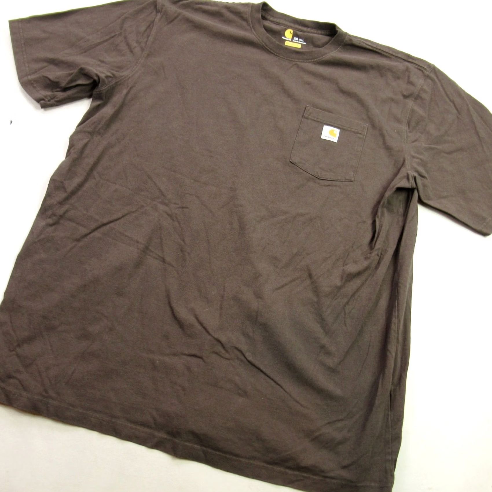 Carhartt Carhartt Shirt Mens 2XL Tall Short Sleeve Crew Neck Brown Lightweight Size US XXL / EU 58 / 5 - 2 Thumbnail