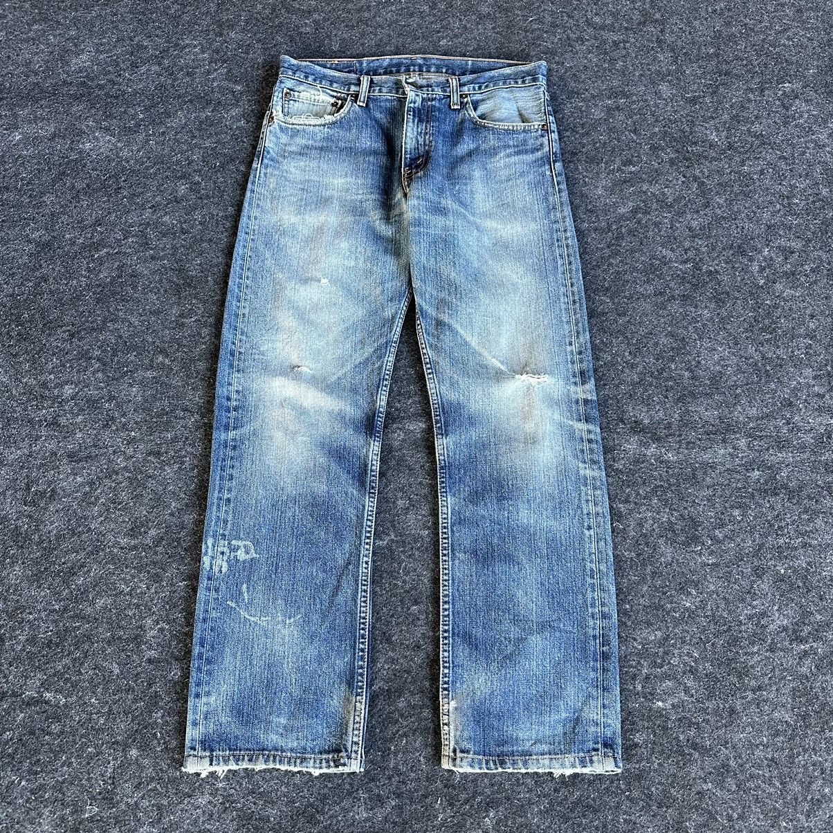 Levi's Levis 505 Distressed Blue Washed Vintage Denim 32x30 D578 Size US 32 / EU 48 - 1 Thumbnail