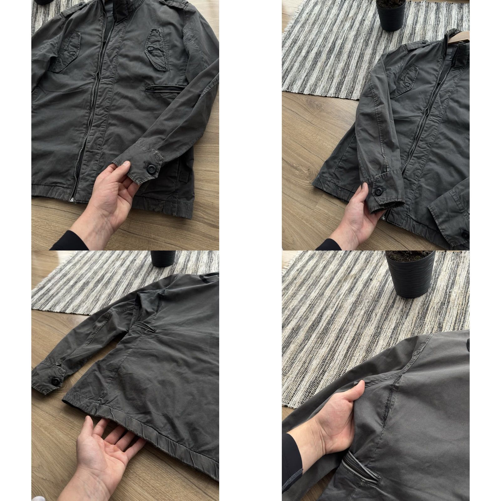 Vintage VINTAGE G Star Raw Military Jacket Shirt Men L Military Gray 90s City Outdoor Casual Workwear Zip Pocket Size US L / EU 52-54 / 3 - 8 Thumbnail