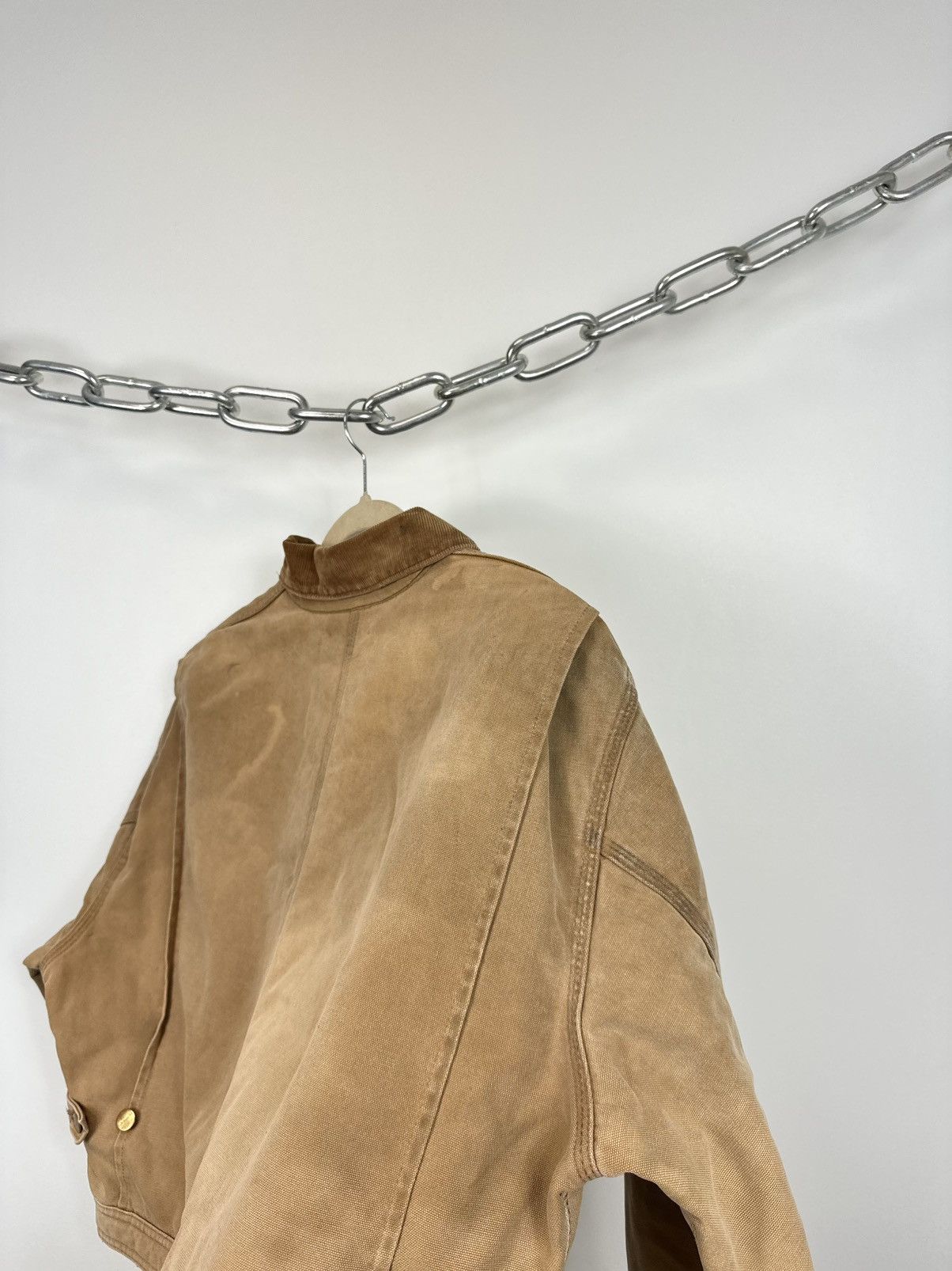Carhartt Vintage 80s Carhartt USA Cropped Boxy Distressed Rare Jacket Size US M / EU 48-50 / 2 - 15 Thumbnail