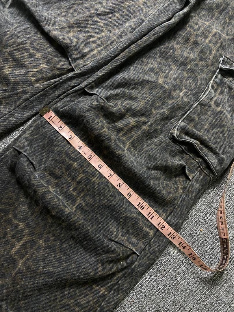 Japanese Brand DAZY Brand Wide Leg Leopard Cargo Pants (185) Size 28" / US 6 / IT 42 - 11 Thumbnail