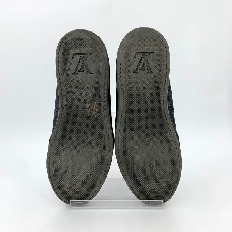 Louis Vuitton Louis Vuitton Black checkerboard lace-up board shoes Size US 7.5 / EU 40-41 - 5 Thumbnail