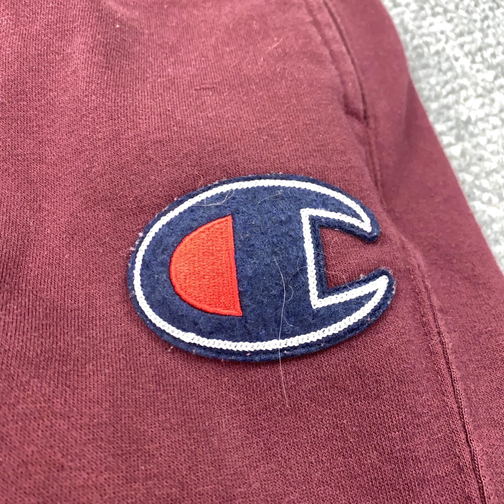 Champion Champion Sweatpants Joggers Mens Medium Maroon Fleece Big C Logo Athletic Pants Size US 31 - 3 Thumbnail