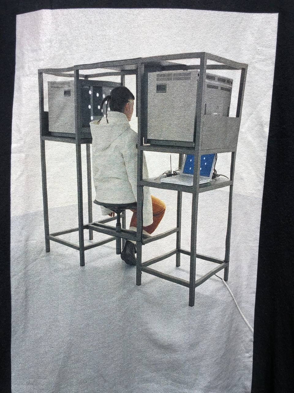 Off-White Off-white Black byredo elevator music tee Size US M / EU 48-50 / 2 - 2 Thumbnail
