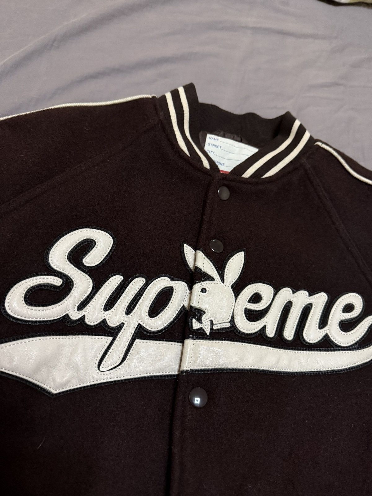 Playboy × Supreme Supreme playboy varsity jacket brown Size US M / EU 48-50 / 2 - 2 Thumbnail