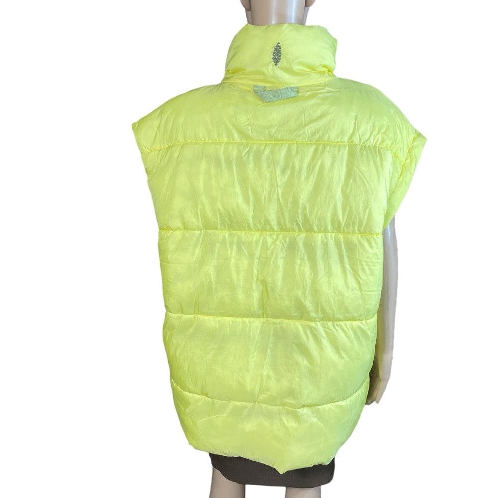 Free People NWT New $148 Free People In A Bubble Yellow Puffer Vest Siz Size L / US 10 / IT 46 - 5 Thumbnail