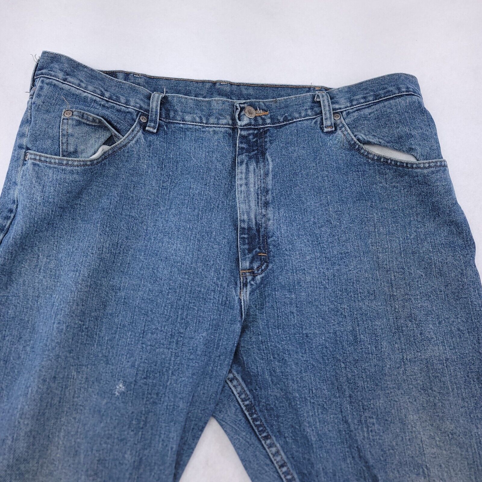 Wrangler Wrangler Casual Button Zip Denim Jeans Mens Size 40x32 Blue Size US 40 / EU 56 - 1 Thumbnail
