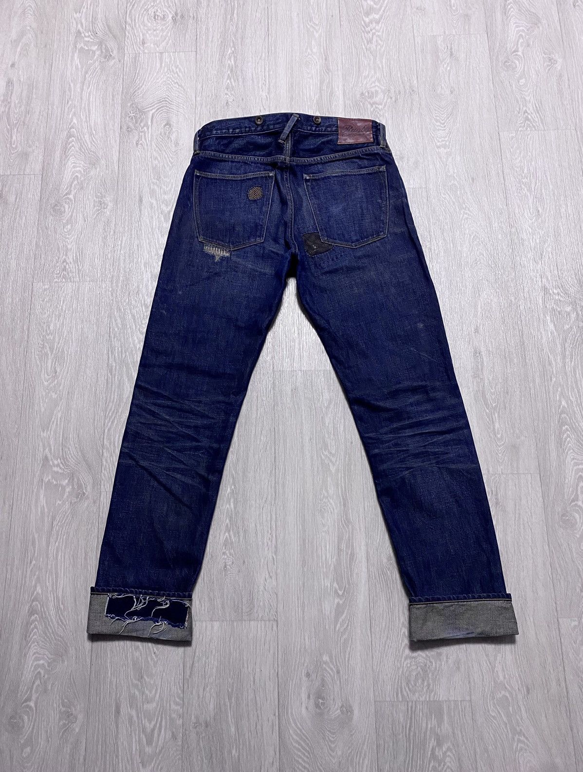 Rugby Ralph Lauren Rugby Ralph Lauren Faded Patchwork Stitched Jeans Denim Size US 31 - 3 Thumbnail