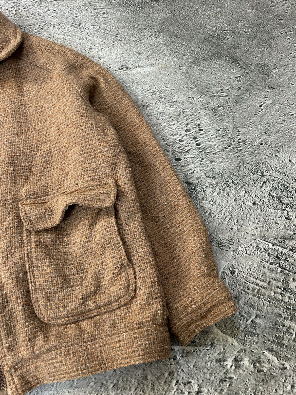 Other Italian true vintage wool jacket brown 60s Size US L / EU 52-54 / 3 - 4 Thumbnail