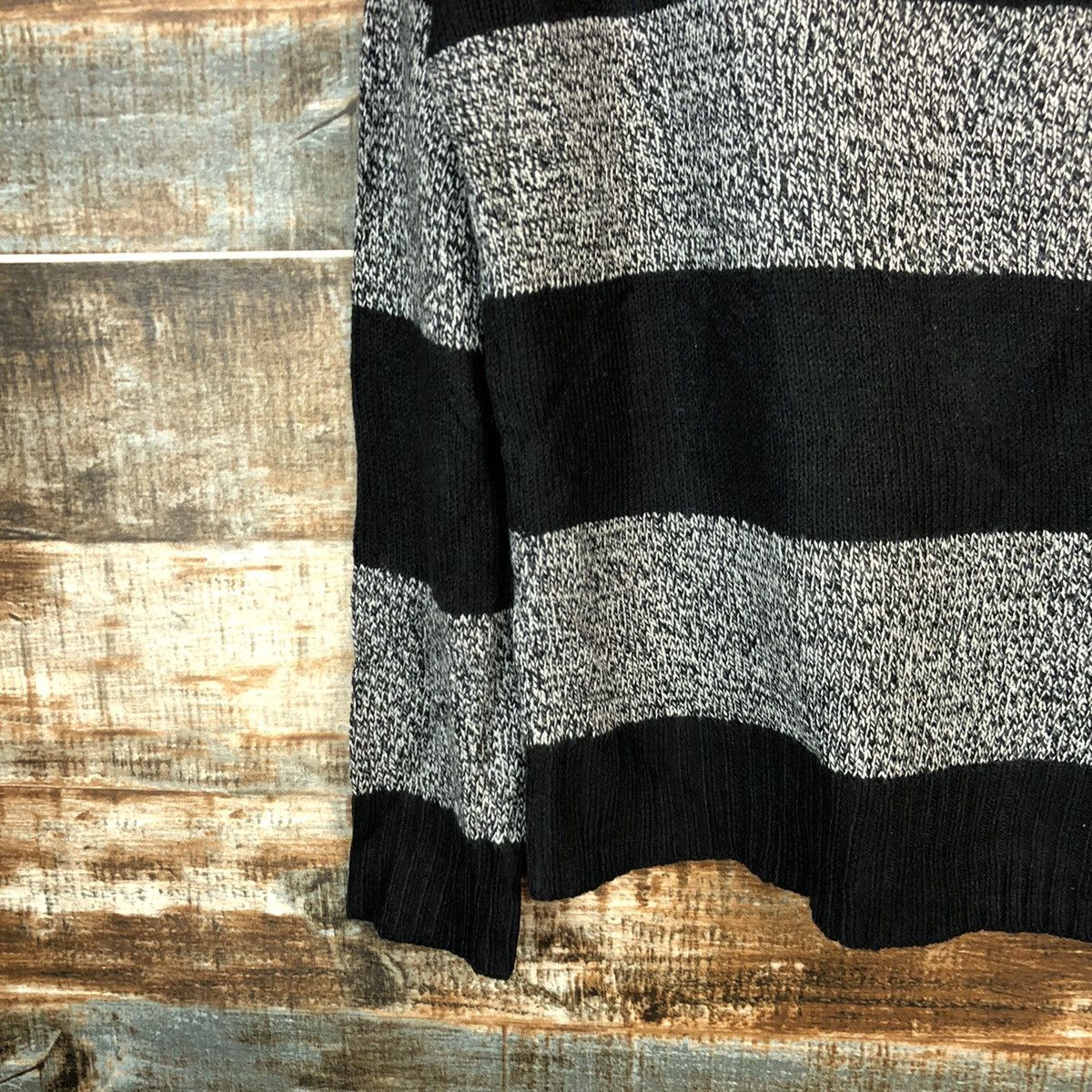 GU × Homespun Knitwear GU Japan Stripe Grey Knitwear #A1562 Size M / US 6-8 / IT 42-44 - 7 Thumbnail