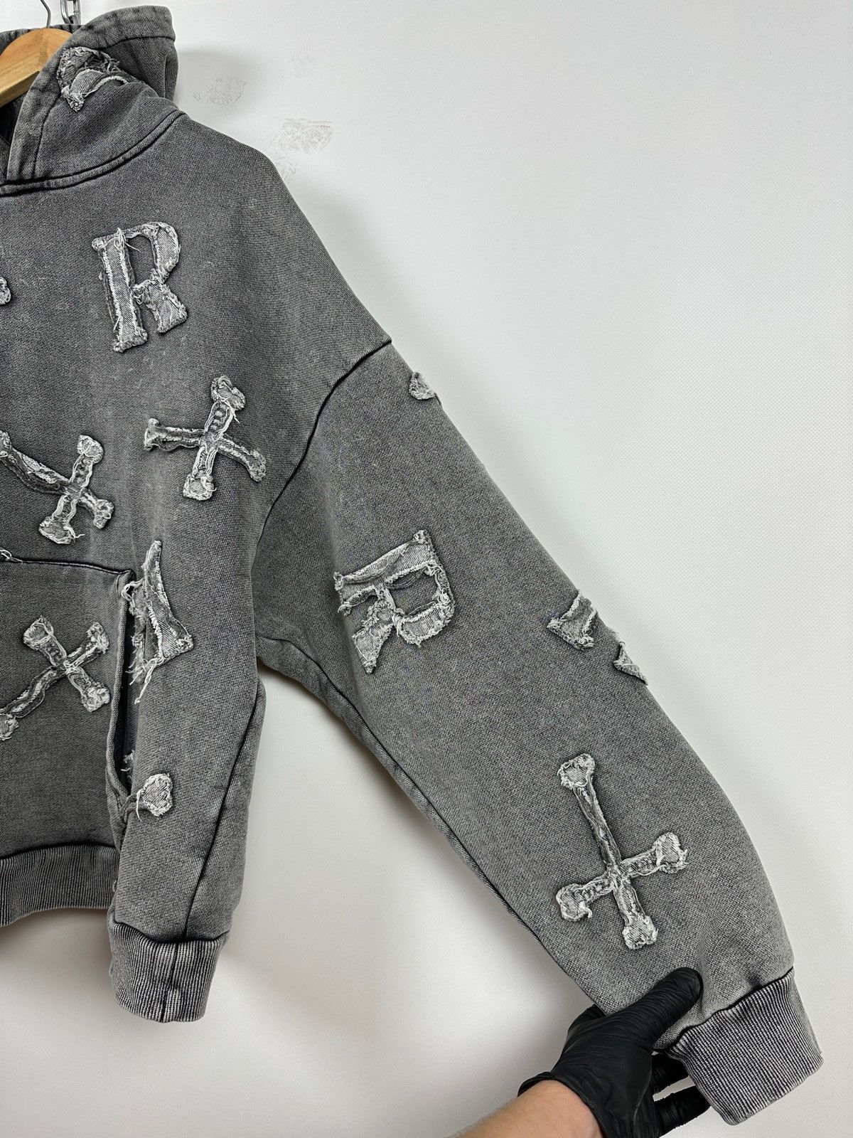 Racer Worldwide Racer Worldwide Washed Patch Cross Oversized Hoodie Size US M / EU 48-50 / 2 - 12 Thumbnail