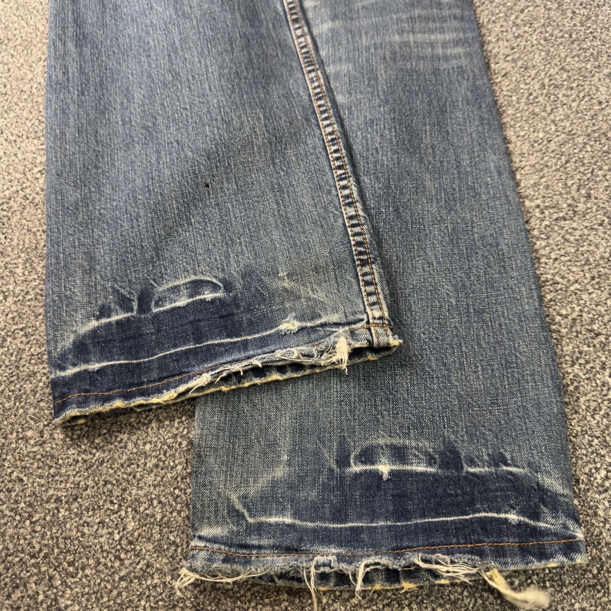 Japanese Brand 🔥🇯🇵 Archive Takeo Kikuchi Distressed Boro Sashiko Denim Size US 36 / EU 52 - 12 Thumbnail