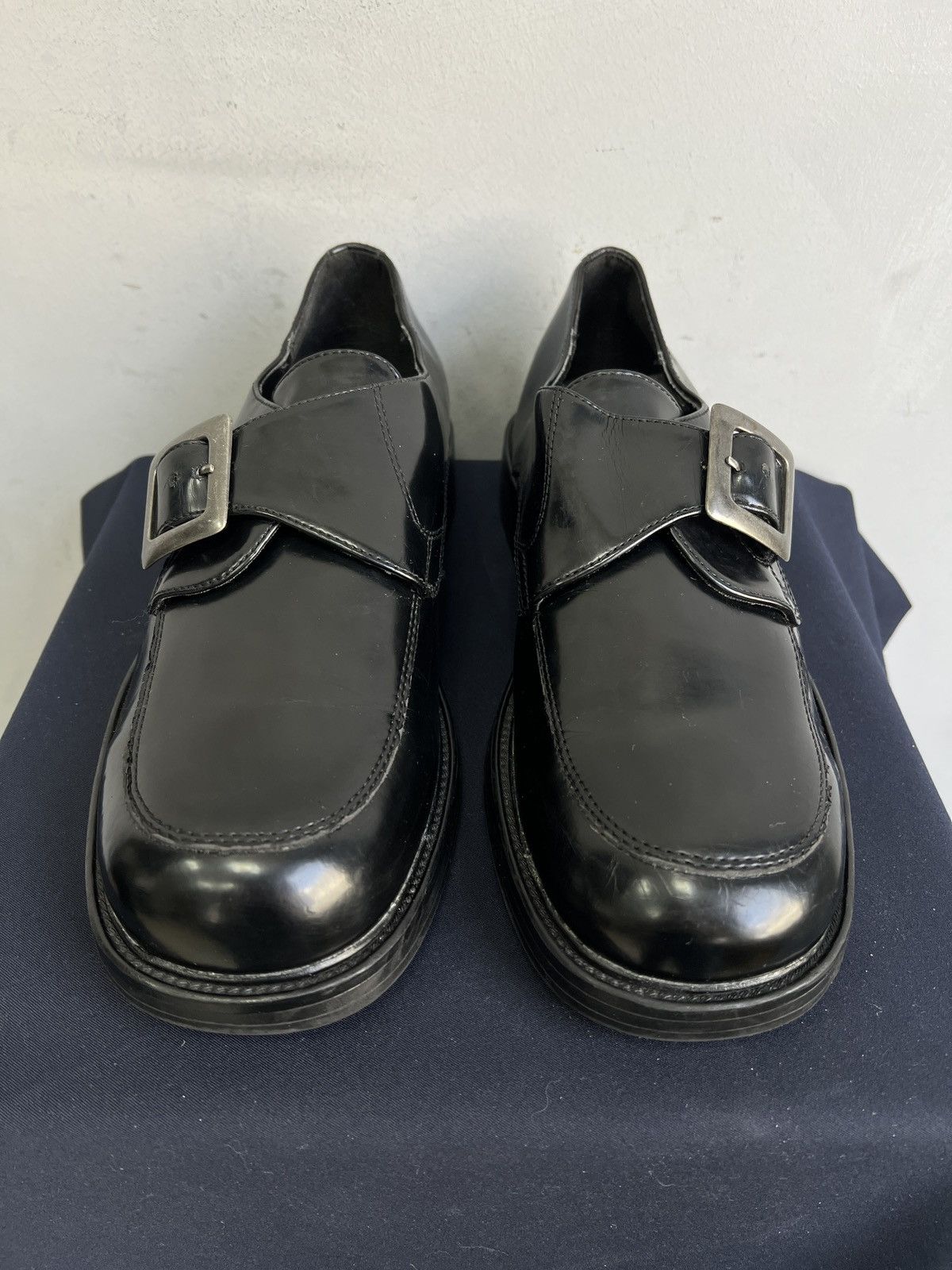 New Rock Black platform boots new rock style y2k hype Size US 8 / EU 41 - 5 Thumbnail