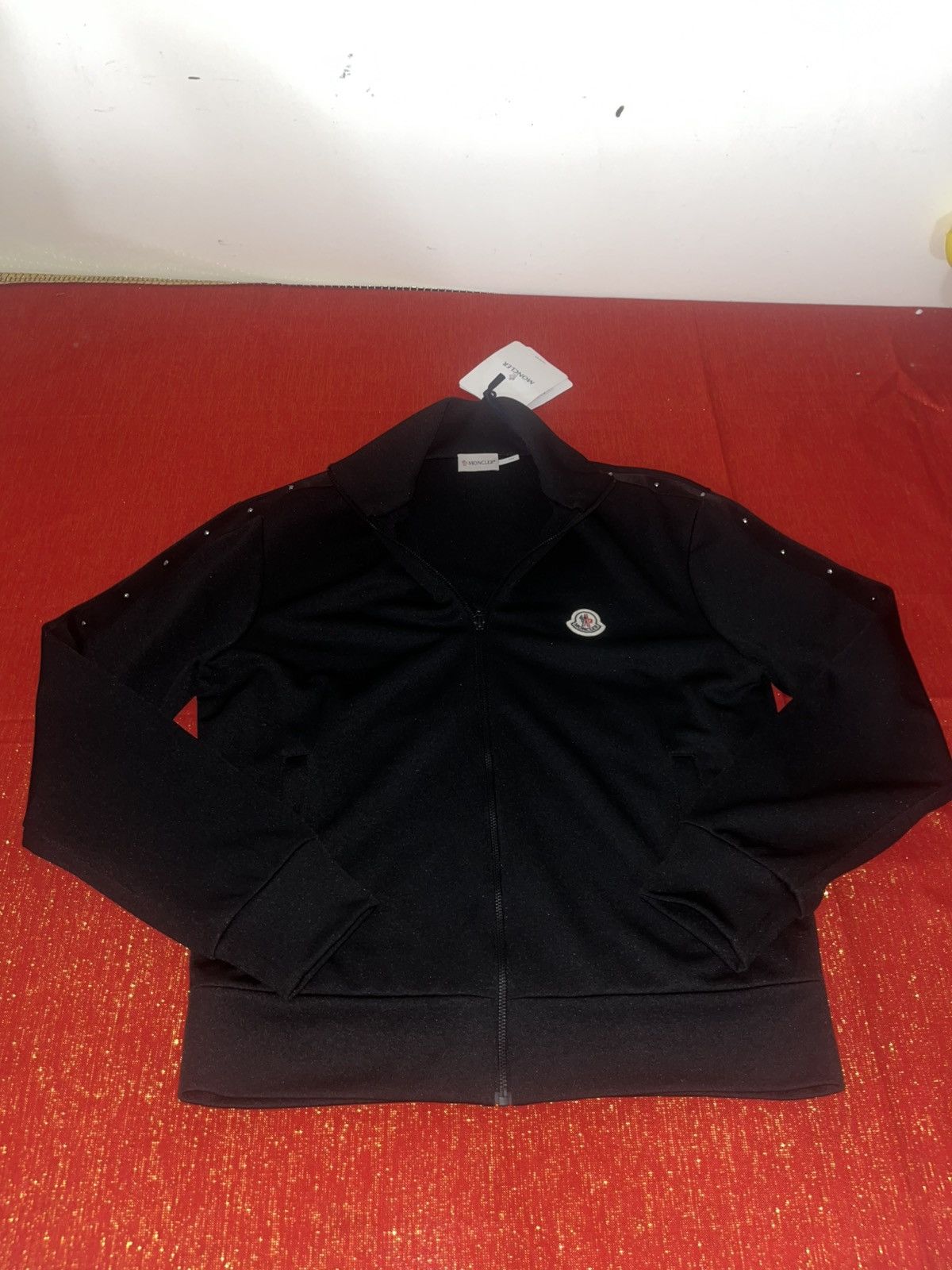 Moncler Moncler Zip Up Cardigan / Studded Track Jacket Sz S Size US S / EU 44-46 / 1 - 18 Thumbnail
